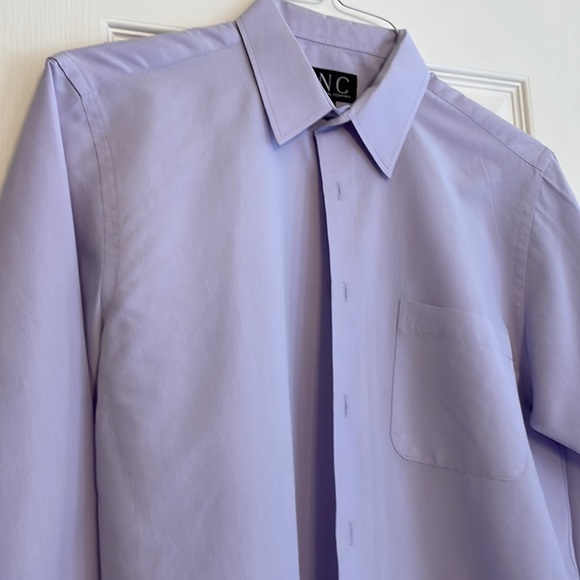 INC Men's Lavender Dress Shirt 18/20 - Picture 2 of 5